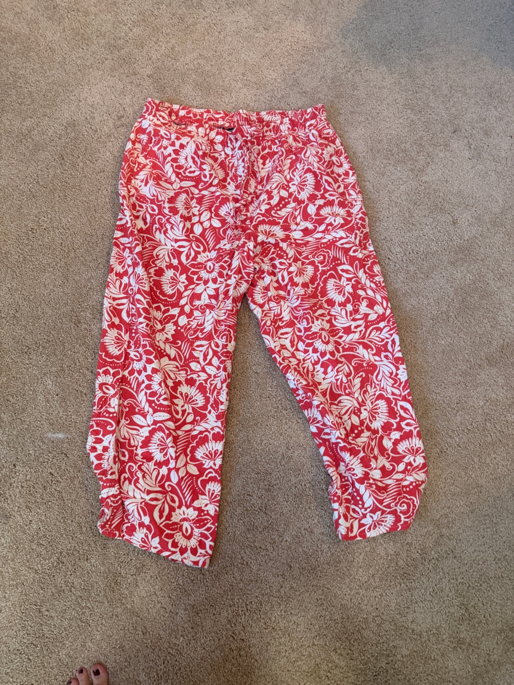 Women’s Floral Drawstring Pants size XL